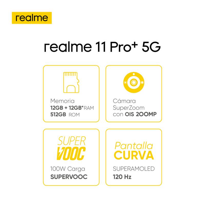 Realme 11 Pro plus 12Ram 512Gb - Celulares Importados S.A.S