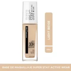 MAYBELLINE - Base de maquillaje Líquida SperStay Full Coverage Natural Beige Active Wear Maybelline 30 ml