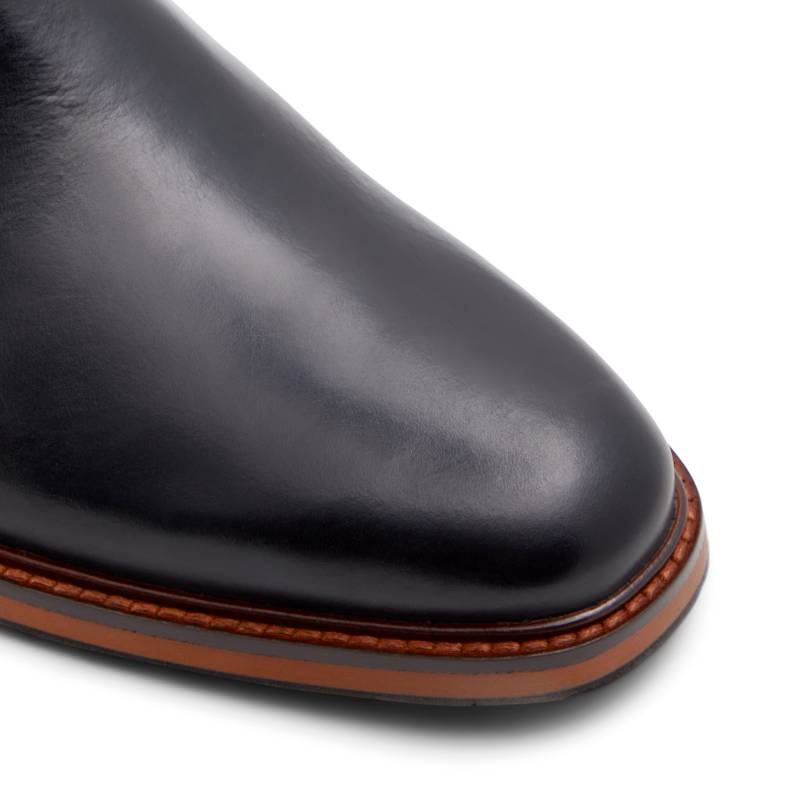 Zapatos de hombre sin cordones de cuero marrón moda