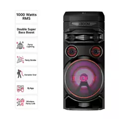 LG - Torre de Sonido LG Bluetooth 1000W RMS XBOOM RNC7 Karaoke Negro