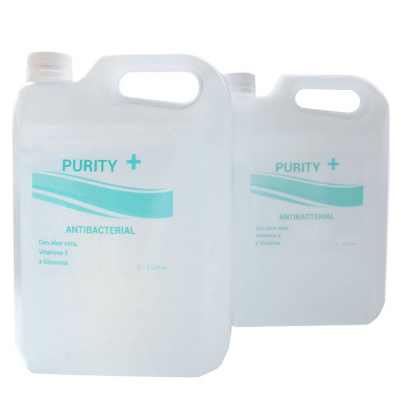 Purity + - Gel Antibacterial Purity+: 2 Unidades De 3000 Ml