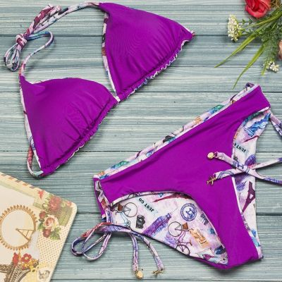 Bikini Triángulo Reversible Cosmopolita Almas Gemelas T001