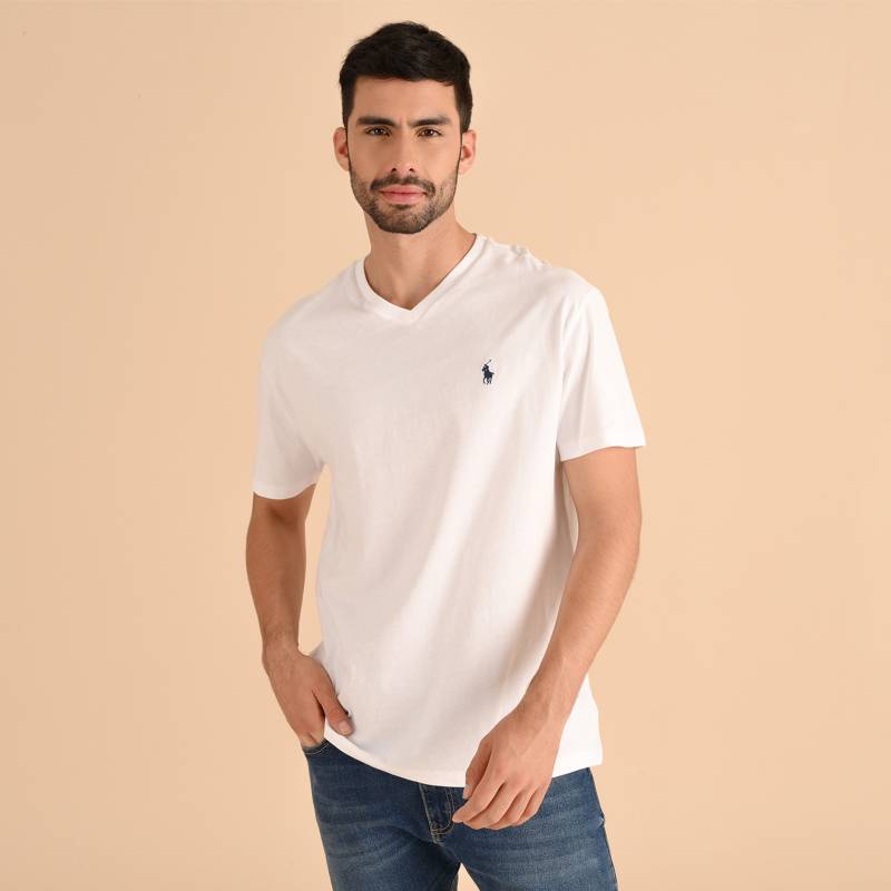 Camiseta para Hombre Slim Cuello en v de Algod n Polo Ralph Lauren