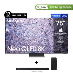Combo Samsung 75 pulgadas QLED 8K Ultra HD Smart TV