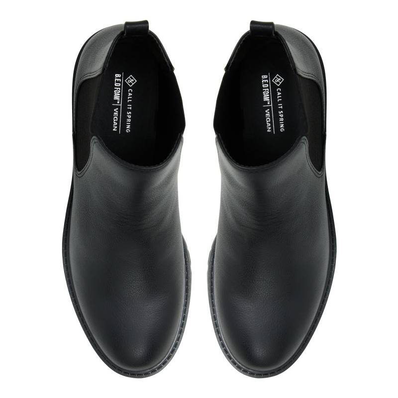 Zapatos de piel 1952 negro altura tacón: 5 cm Mujer