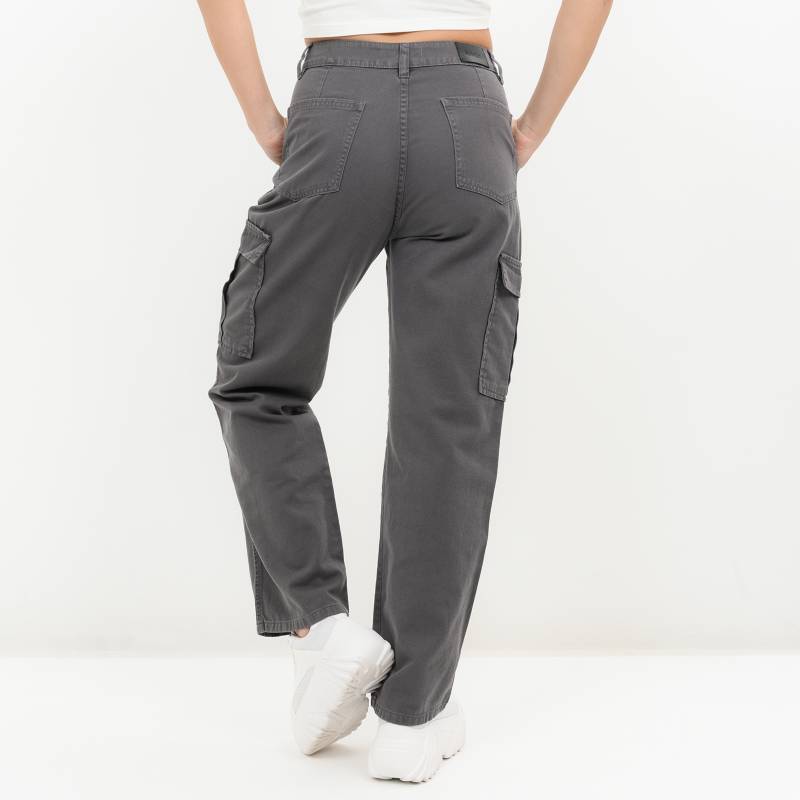 Pantalón Cargo para Mujer Tiro medio Metalizado Sybilla