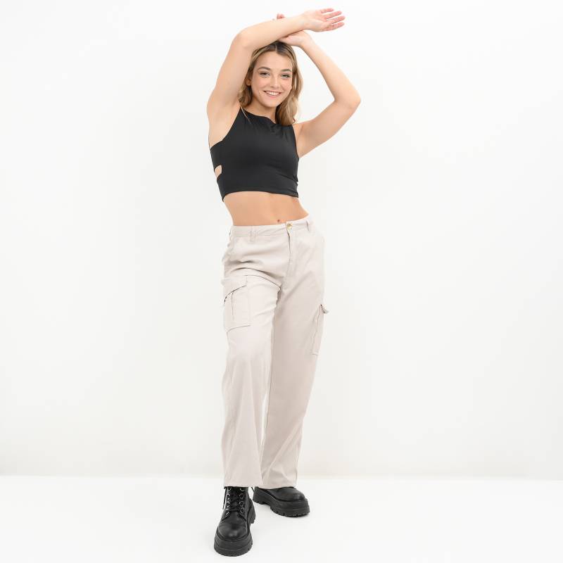 Pantalón Cargo Tiro alto para Mujer