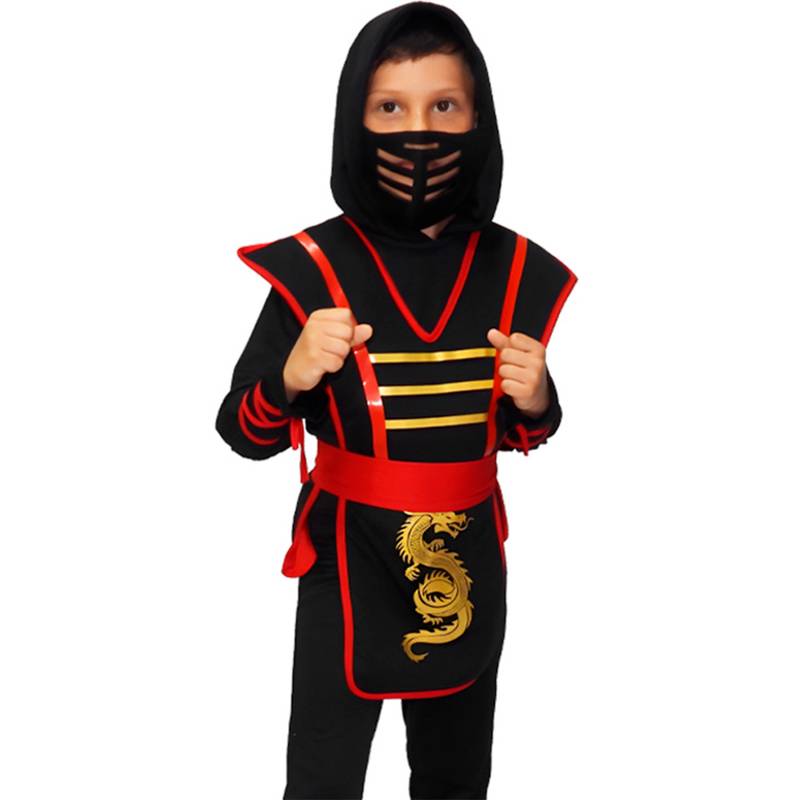 Disfraz de Ninja Rojo con Accesorios Infantil