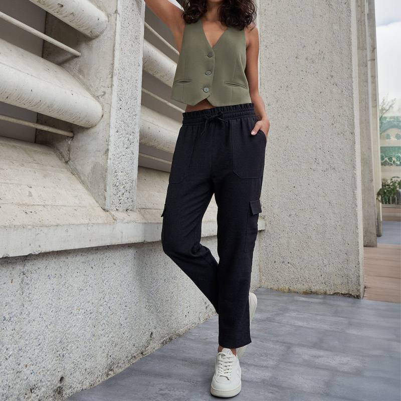 Pantalón Cargo Tiro alto para Mujer Basement BASEMENT