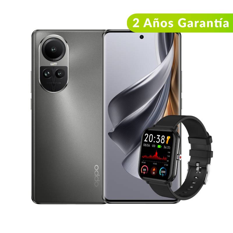 Celular Oppo Reno 10 5G 256GB, 8GB RAM, Obsequio Smarth Watch, Camara  64MP, Pantalla 6.7 Pulgadas OPPO