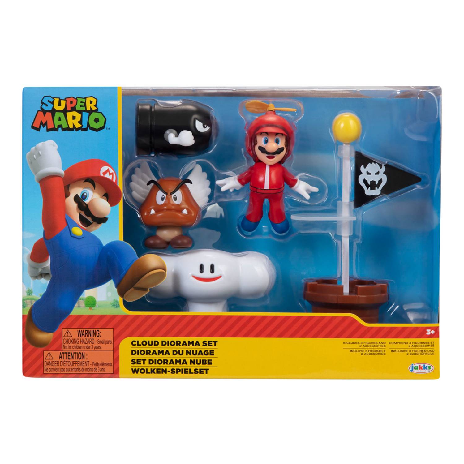 GENERICO Juguete Pack 4 Figuras De Accion Mario Bros Infantil