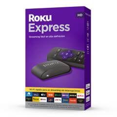 ROKU - Roku Express, dispositivo de streaming |Incluye cable HDMI/USB de alta velocidad y control remoto | Compatible con Alexa, Google Home, Apple Air Play, Apple Home