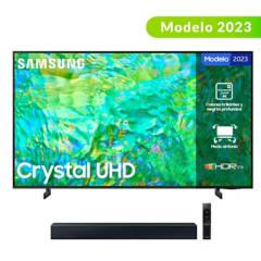 SAMSUNG - Combo Televisor Samsung 50 pulgadas Crystal UHD 4K Ultra HD Smart TV + Barra Sonido