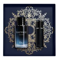 DIOR - Set de Perfume Hombre Dior Sauvage 100 ml + Vaporizador de viaje 10 ml de capacidad