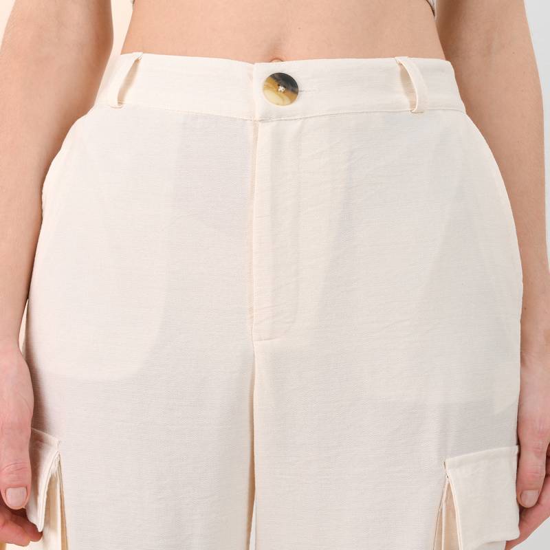 Pantalón Cargo Tiro alto para Mujer BASEMENT