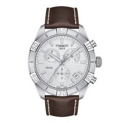 TISSOT - Reloj Tissot para Hombre PR 100. Reloj cronógrafo Cuero Marrón