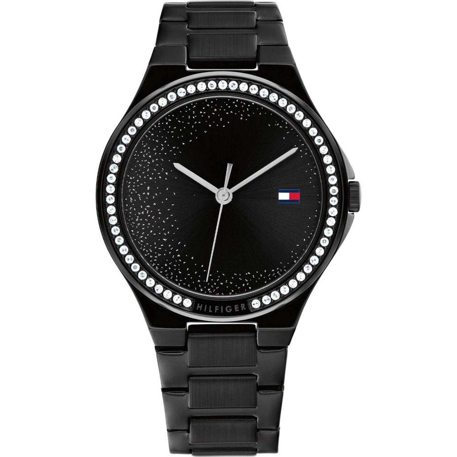 Reloj para Mujer Tommy Hilfiger 1781120 Deportivo de acero inoxidable,Banda  de silicona en color negro.