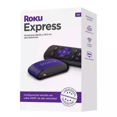 ROKU - Roku Express Reempacado | dispositivo de streaming |Incluye cable HDMI/USB de alta velocidad y control remoto | Compatible con Alexa, Google Home, Apple Air Play, Apple Home