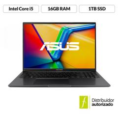 ASUS - Portátil ASUS Vivobook 16 | Intel Core i5 | 16GB de RAM | 1TB SSD de almacenamiento | Windows 11 | 16 Pulgadas | X1605ZA-MB491W | Computador portátil 