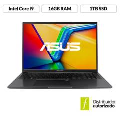 ASUS - Portátil ASUS Vivobook 16 | Intel Core i9 | 16GB de RAM | 1TB SSD de almacenamiento | Windows 11| 16 Pulgadas | X1605VA-MB493W | Computador portátil