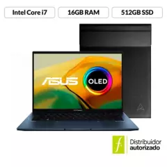 ASUS - Portátil ASUS Zenbook 14  OLED | Intel Core i7 | 16GB de RAM | 512GB SSD de almacenamiento | Windows 11 | 14 Pulgadas | UX3402VA-KM421WS | Computador Portátil