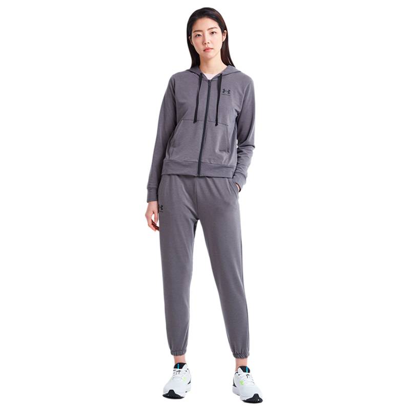 JOGGER UNDER ARMOUR MUJER RIVAL TERRY NEGRO