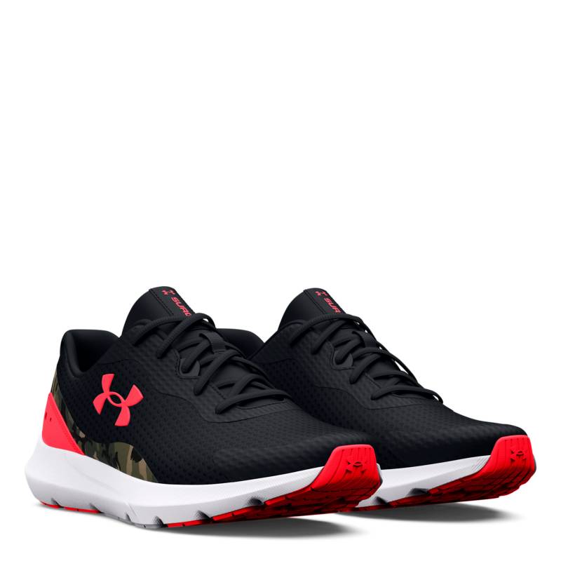  Under Armour Zapatillas de correr Surge 3 para hombre, (001)  Negro/Flamenco/Flamenco : Ropa, Zapatos y Joyería