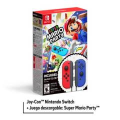 NINTENDO - Video Juego Super Mario Party +  Joy Con Rojo y Azul Nintendo Switch