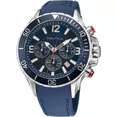 NAUTICA - Reloj Nautica para Hombre  . Reloj Análogo Azul Acero inoxidable