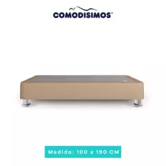 COMODISIMOS - Base Cama Sencillo en Madera Tapizada 100 x 190 cm Comodísimos