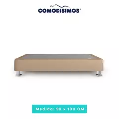 COMODISIMOS - Base Cama Sencillo en Madera Tapizada 90 x 190 cm Comodísimos