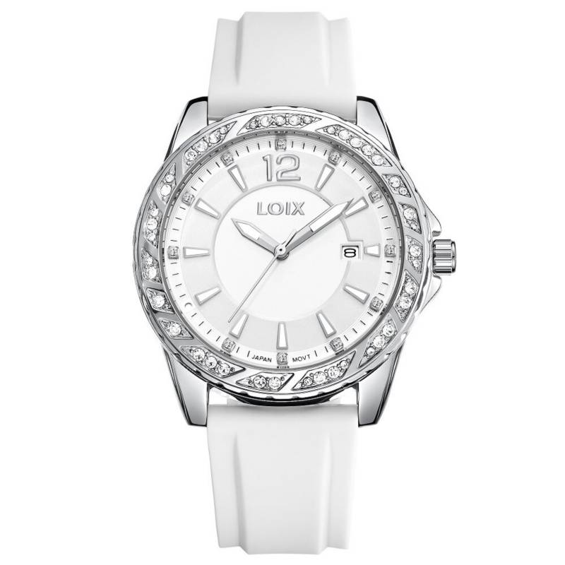 LOIX - Reloj Dama Loix Blanco/Plateado Ref. L1179-1
