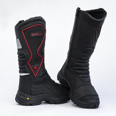 Bota 21Blackjack Hombre Motera Bm 77105 Negro - Rojo