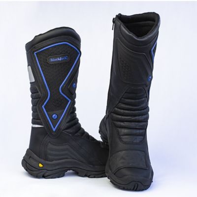 Bota 21Blackjack Hombre Motera Bm 77105 Negro - Azul