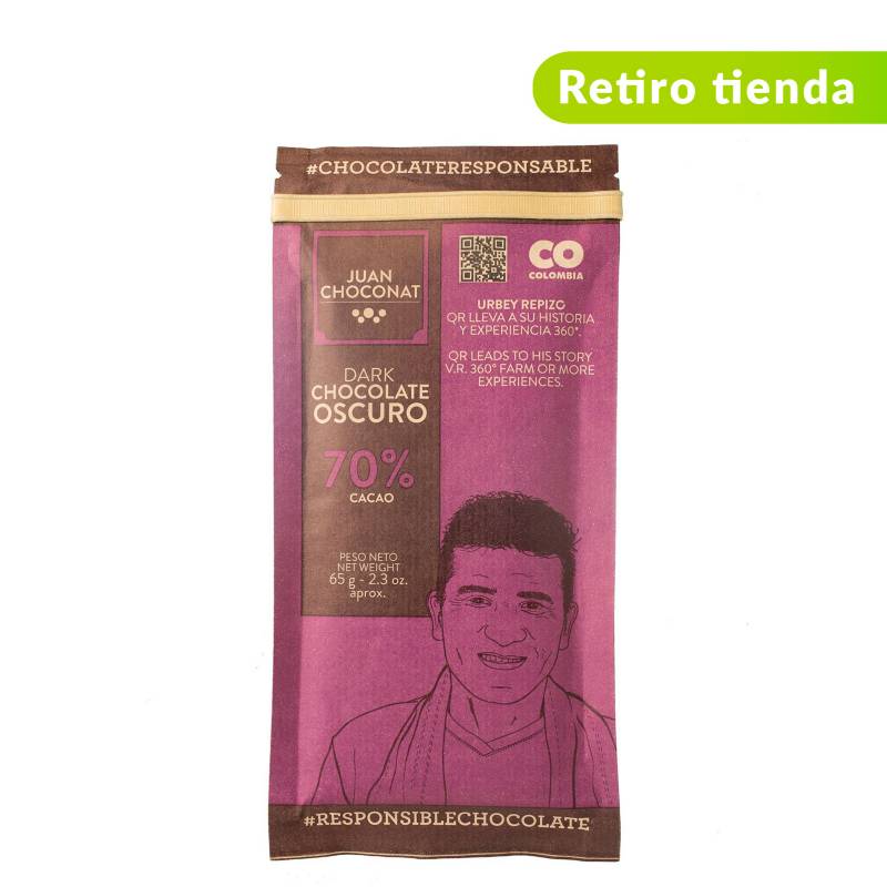 JUANCHOCONAT - Barra 70% Cacao