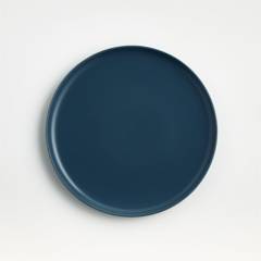 CRATE & BARREL - Plato de Ensalada Wren en Gres Azul 22 cm