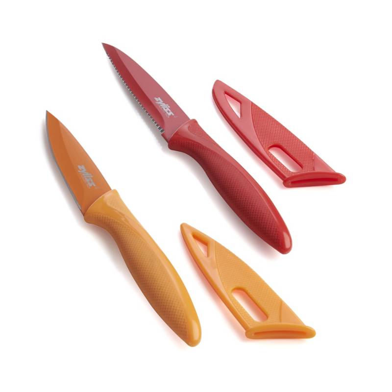  - Cuchillo para Pelar Dentado de 10 cm Rojo Zyliss 