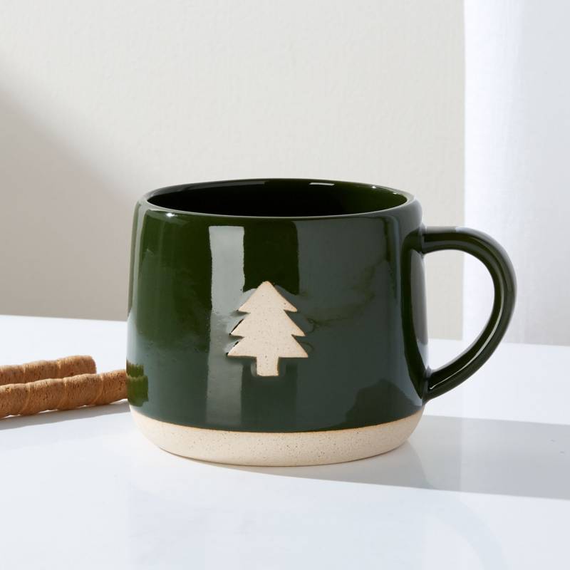 Crate & Barrel - Mug Christmas Tree en Cerámica 13 cm