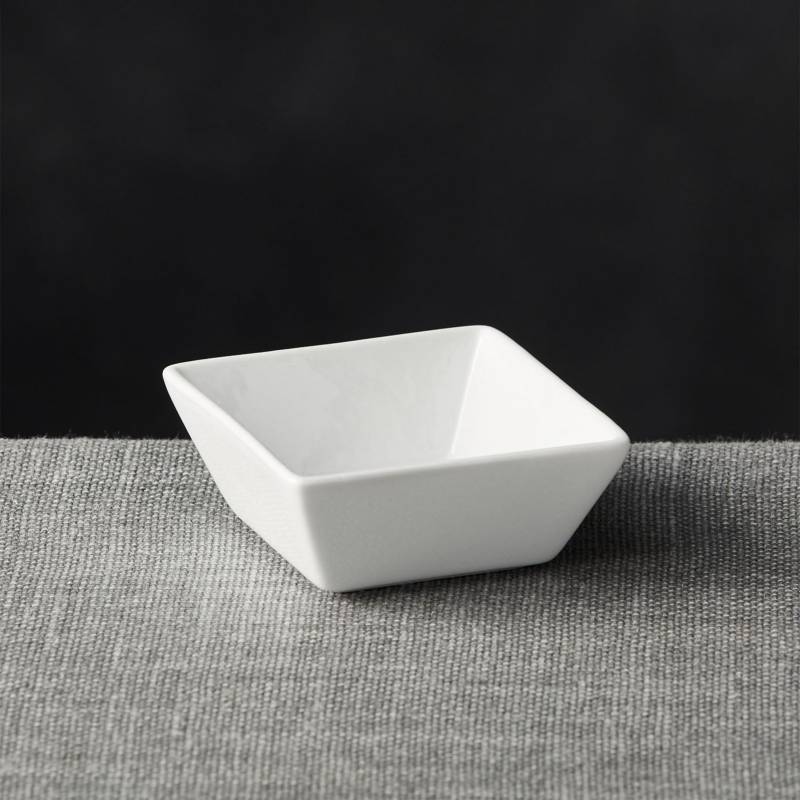 CRATE & BARREL - Bowl de Servir Salsas Cuadrado 8 cm