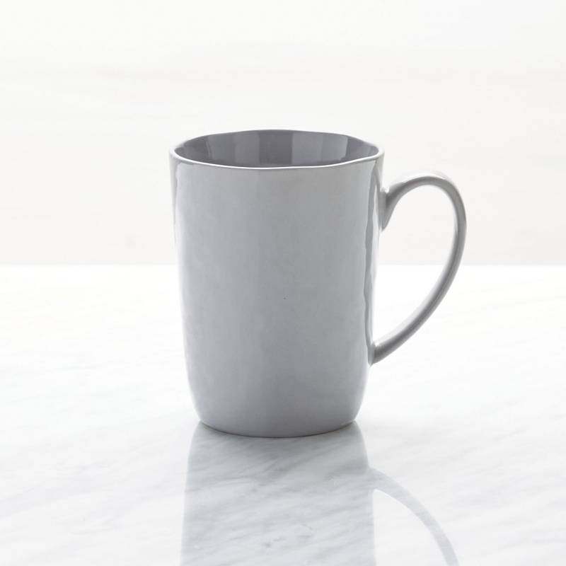 CRATE & BARREL - Mug Mercer Gris Claro 9 cm