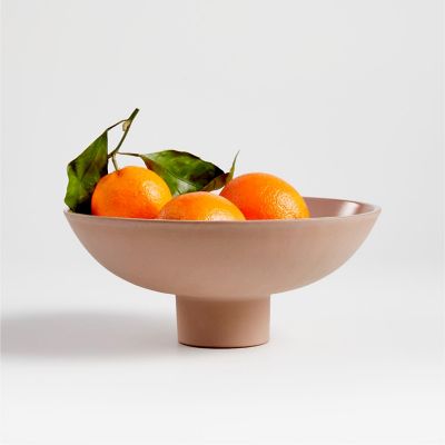 Adorno Terracota 10.92 X 26.03 Cm Crate & Barrel Bowl Decorativo