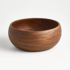 Crate & Barrel - Bowl de Servir Tondo en Madera 27 cm