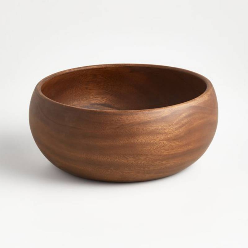 CRATE & BARREL - Bowl de Servir Tondo en Madera 27 cm
