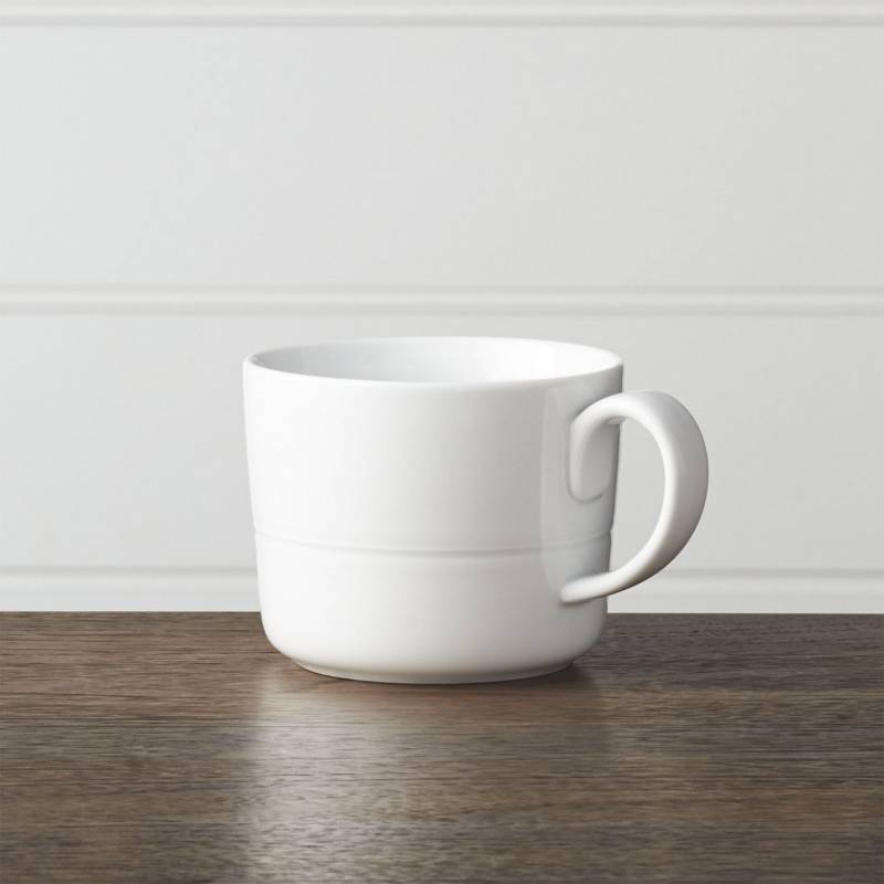 CRATE & BARREL - Mug Hue Blanco 10 cm