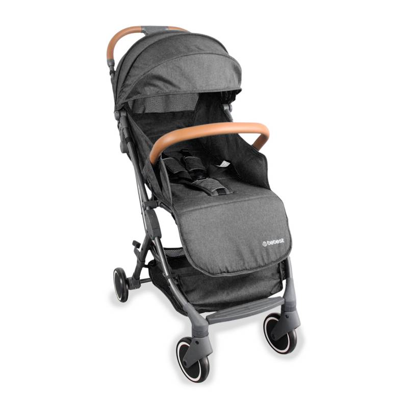 BEBESIT - Coche para bebé Bebesit Sprin Flex Cuatro ruedas Negro Compacto para Viaje