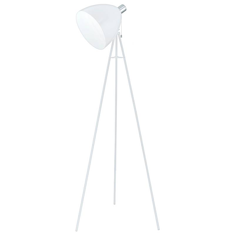 EGLO - Lámpara de Piso Don Diego Acero Blanco 135.5 cm