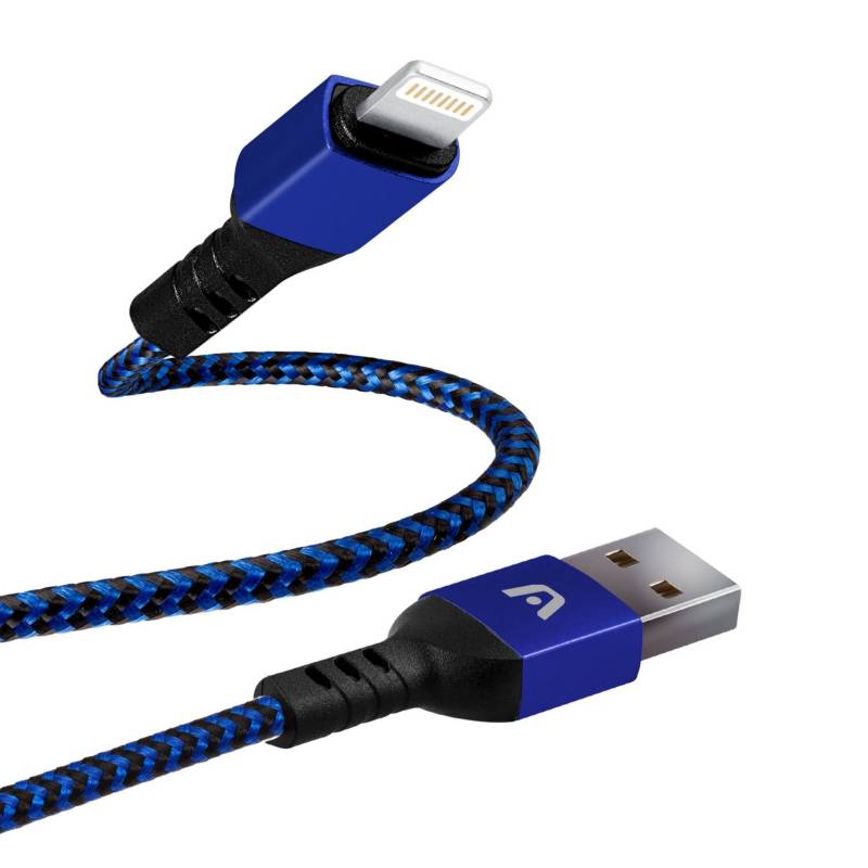 Argomtech - Cable Argomtech Lightning a Usb Nylon 180 cm Azul