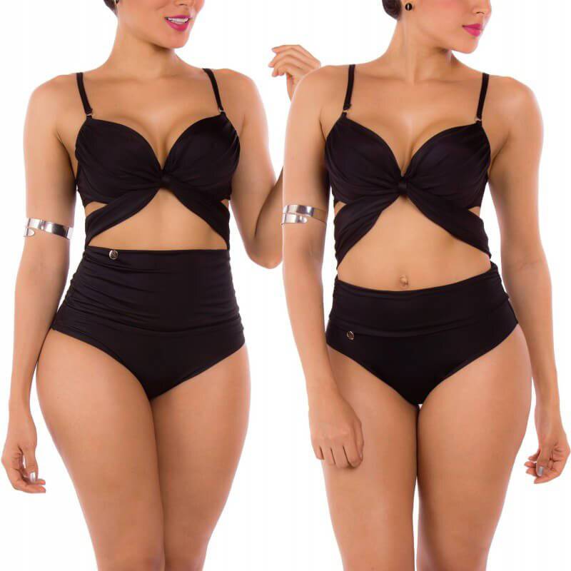 boleto Custodio Honestidad Vestido De Baño Bikini Alto Praie 2128 Doble Uso PRAIE | falabella.com