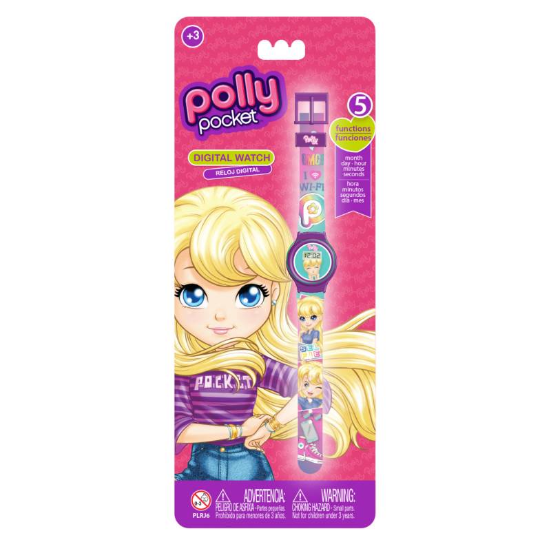 Boing Toys - Reloj LCD Polly Pocket 5 Funciones