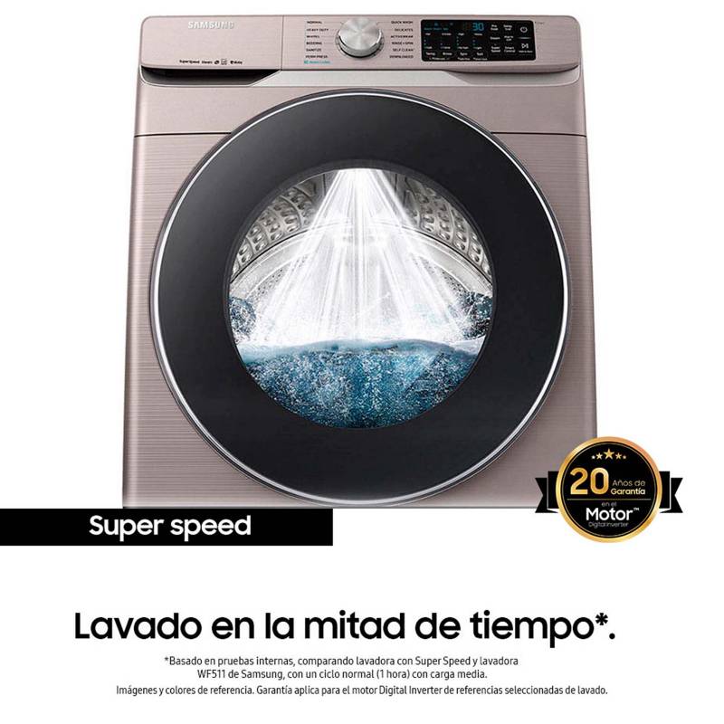 Samsung Lavadora Samsung Carga Frontal 22 Kg Wf22r6270ac Co Falabella Com